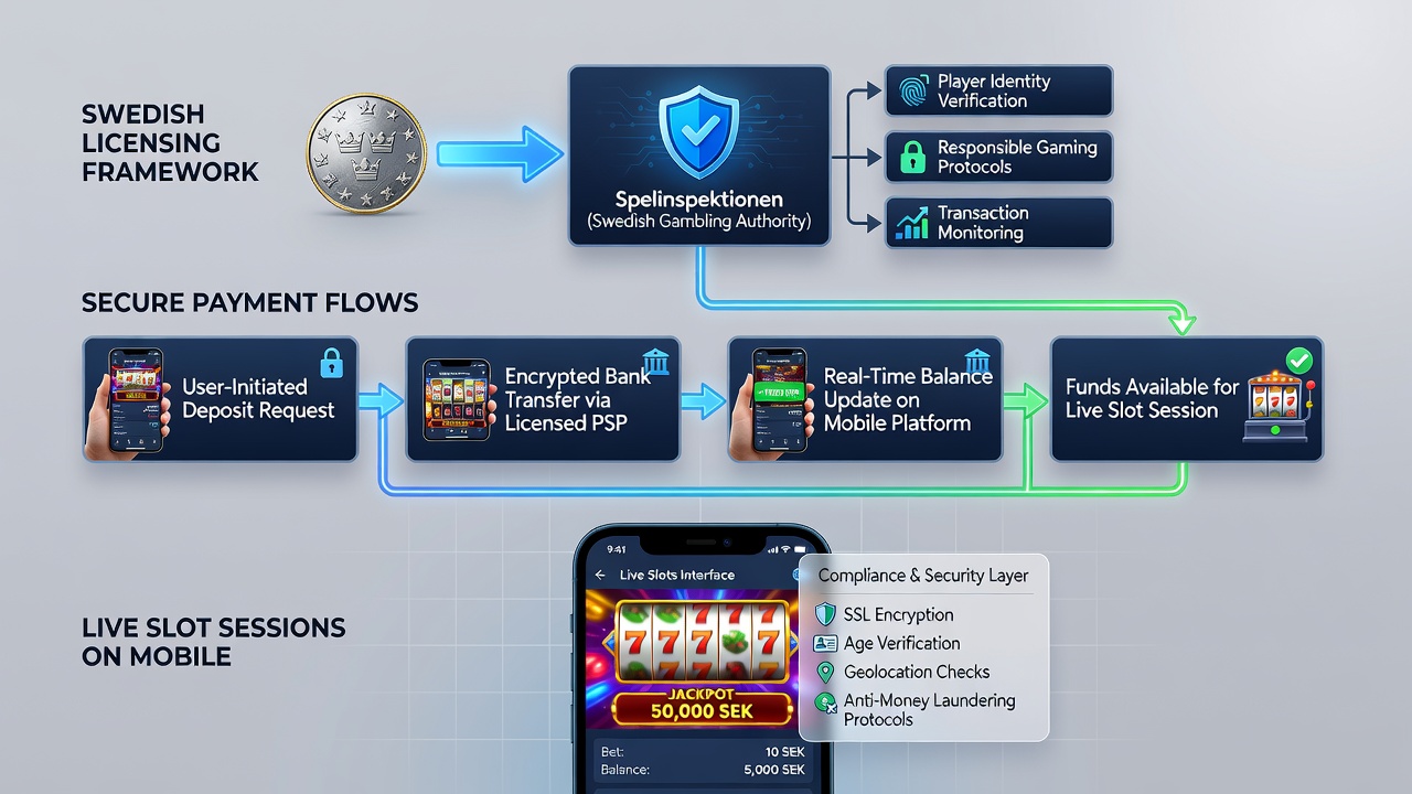 Mobile payment security in live slot environments
